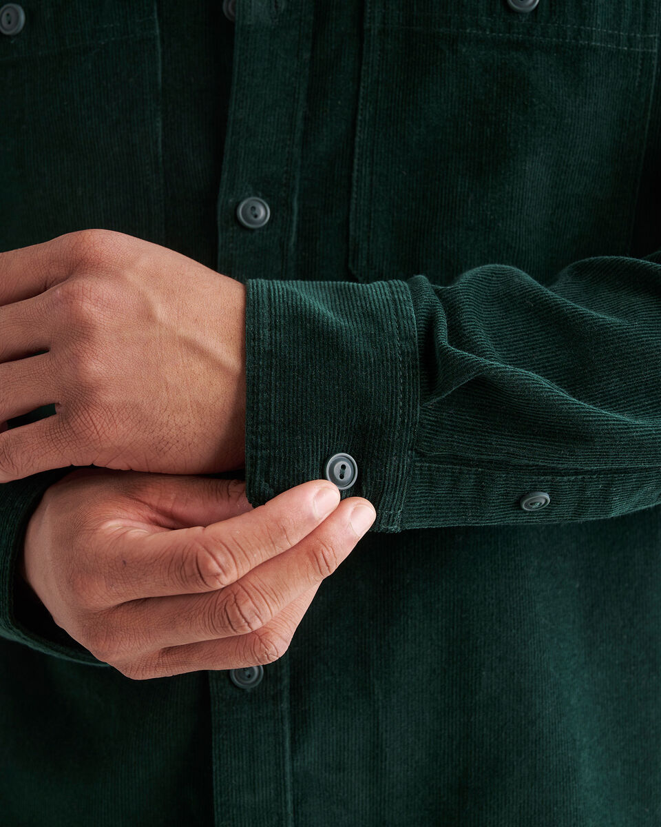 Chemise de travail en velours côtelé