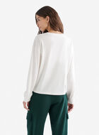 T-shirt à manches longues en coton bio Cooper pour femme