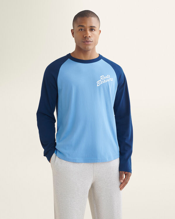 Mens Roots Beavers Baseball Tee