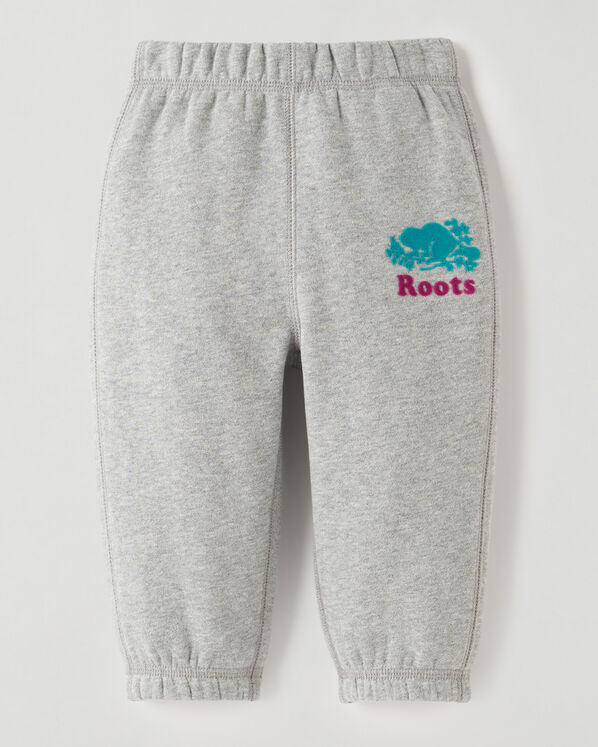 Pantalon original en molleton de coton bio Roots pour bébés