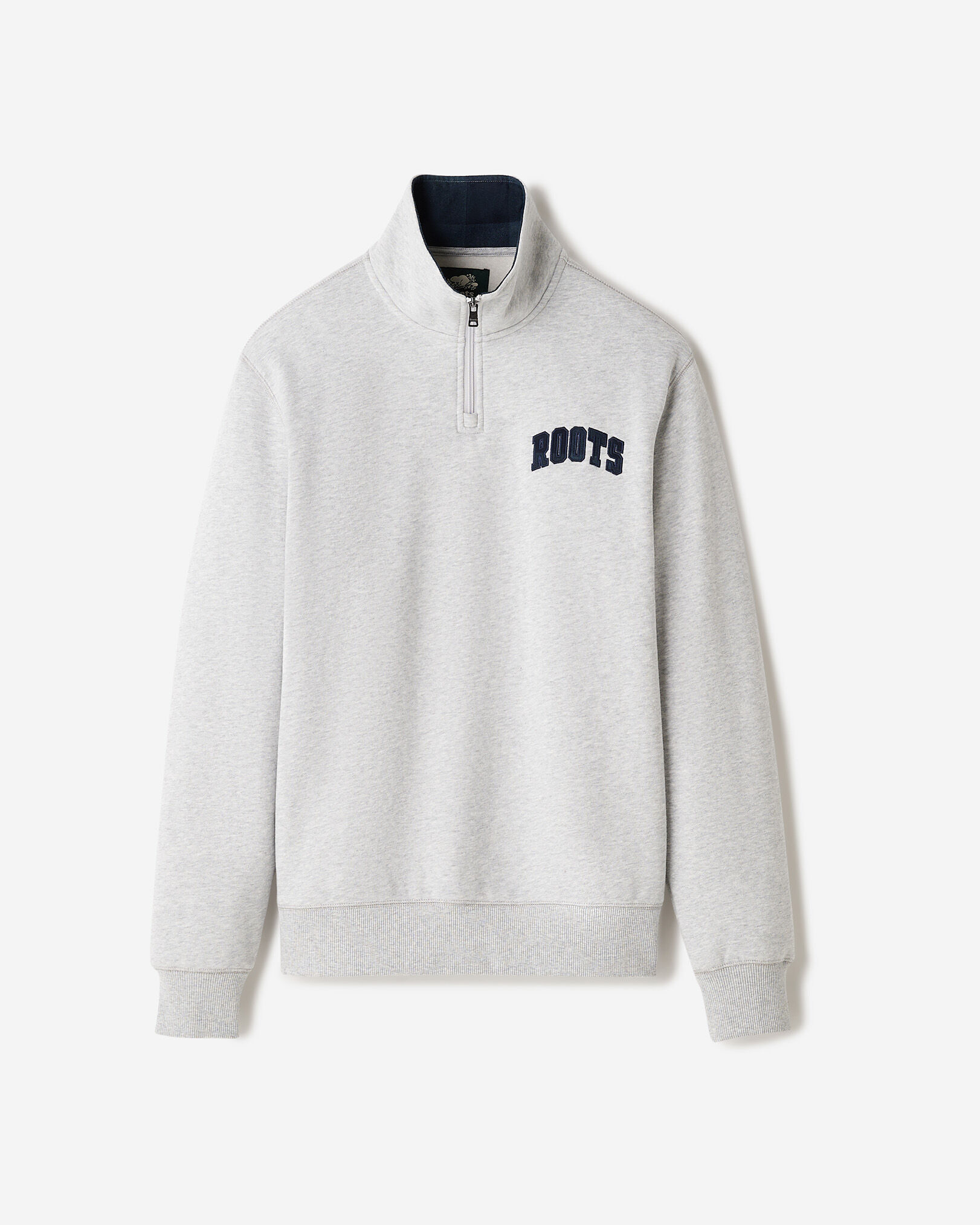 Plaid Applique Quarter Zip