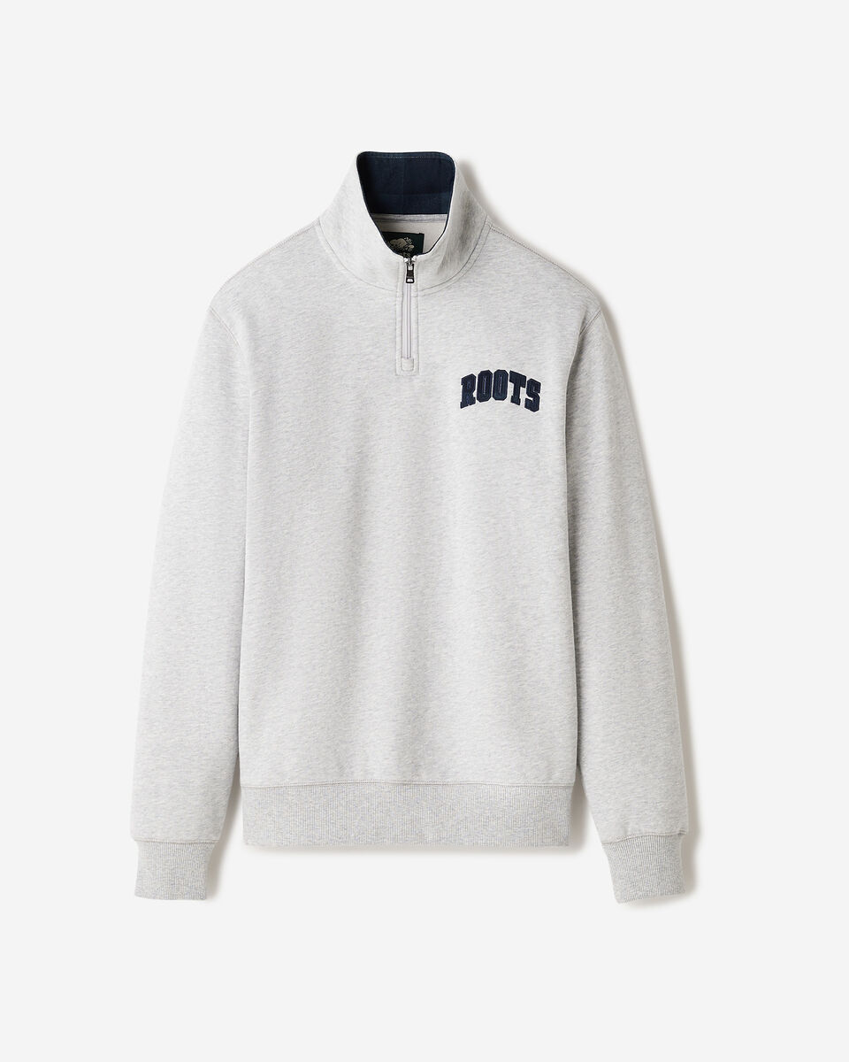 Plaid Applique Quarter Zip