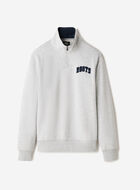 Plaid Applique Quarter Zip