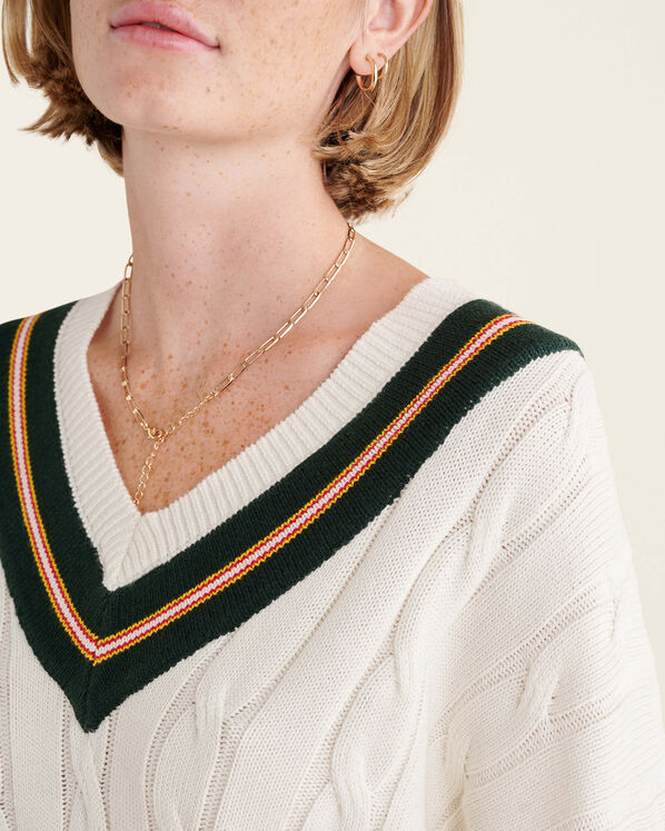 Cable Tennis Sweater