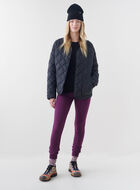 Legging douillet à cheville côtelée en coton bio Cooper