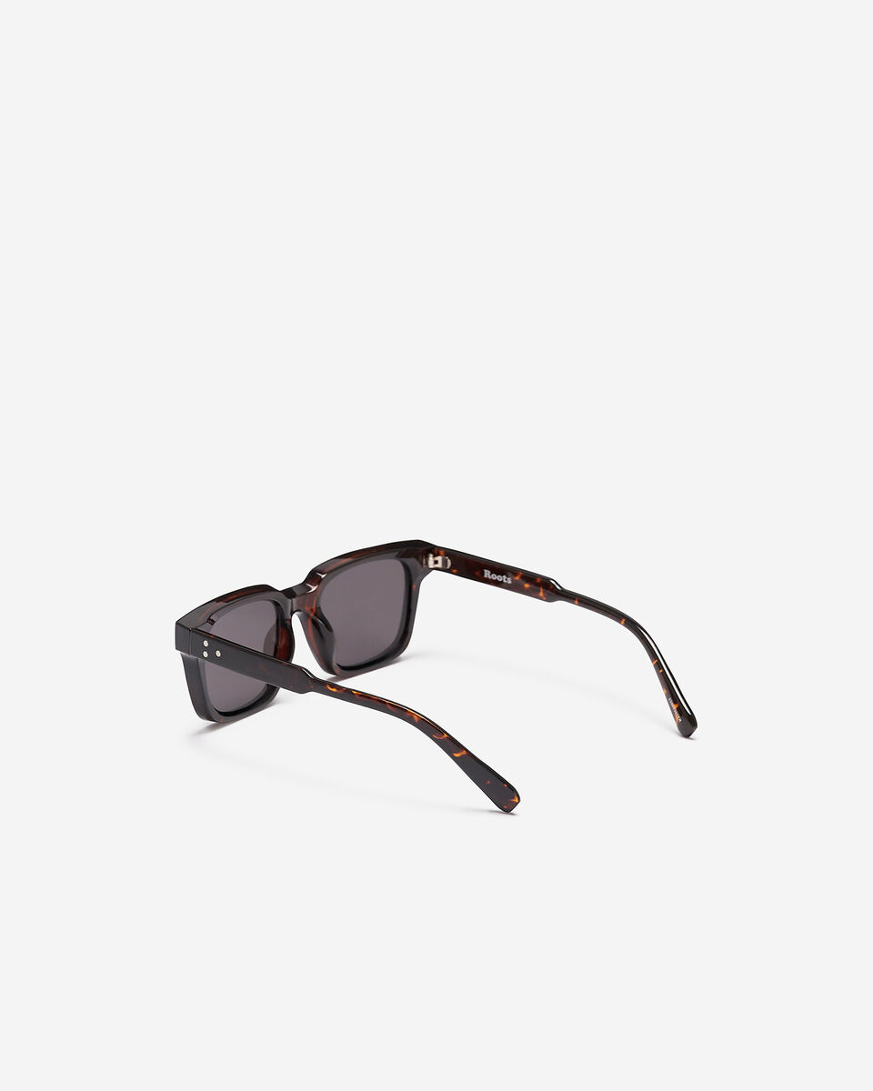 Womens Plastic Square Bevelled Sunglasses