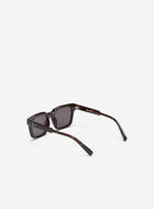 Womens Plastic Square Bevelled Sunglasses