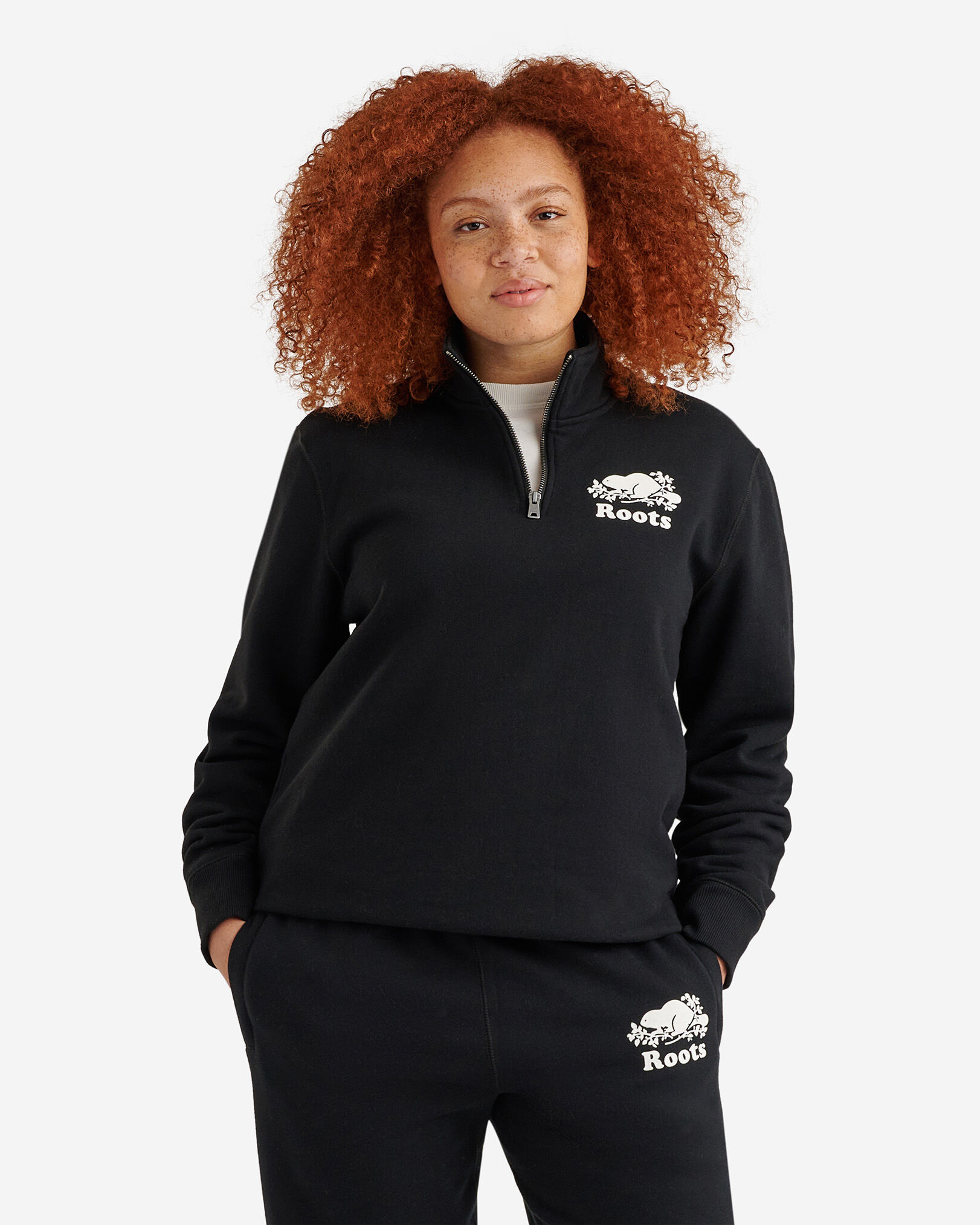 Half zip roots sweater discount