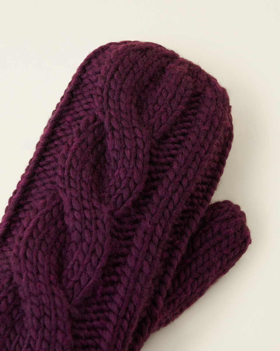 Mitaines à torsades Olivia pour femme