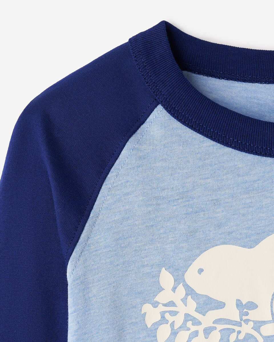 T-shirt style baseball Cooper en coton bio pour tout-petits