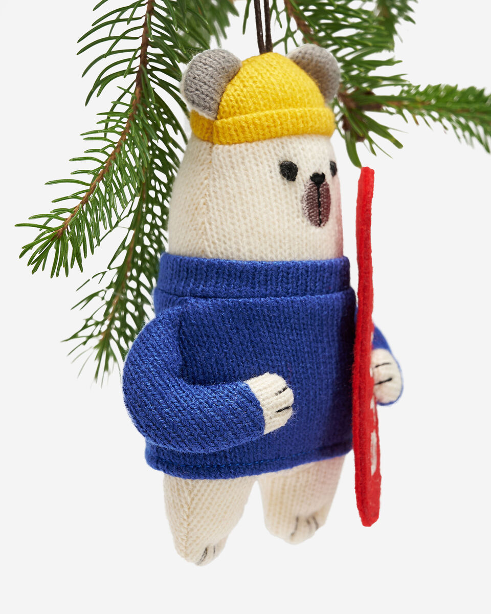 Snowboard Bear Ornament