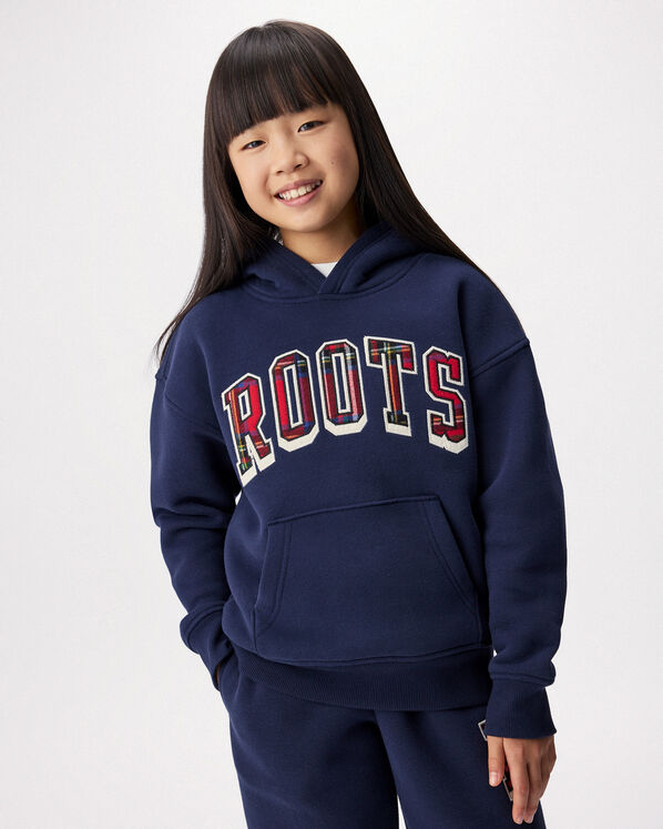 Kids Plaid Applique Hoodie