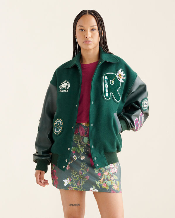 Roots x alder Varsity Jacket Gender Free