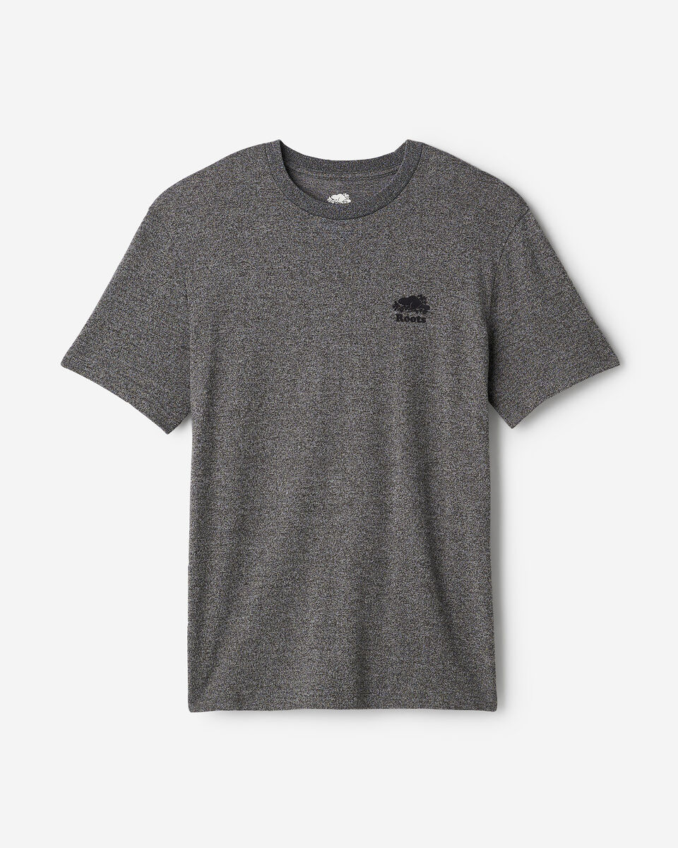 T-shirt poivr&eacute; en coton bio pour hommes