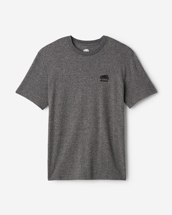 T-shirt poivr&eacute; en coton bio pour hommes