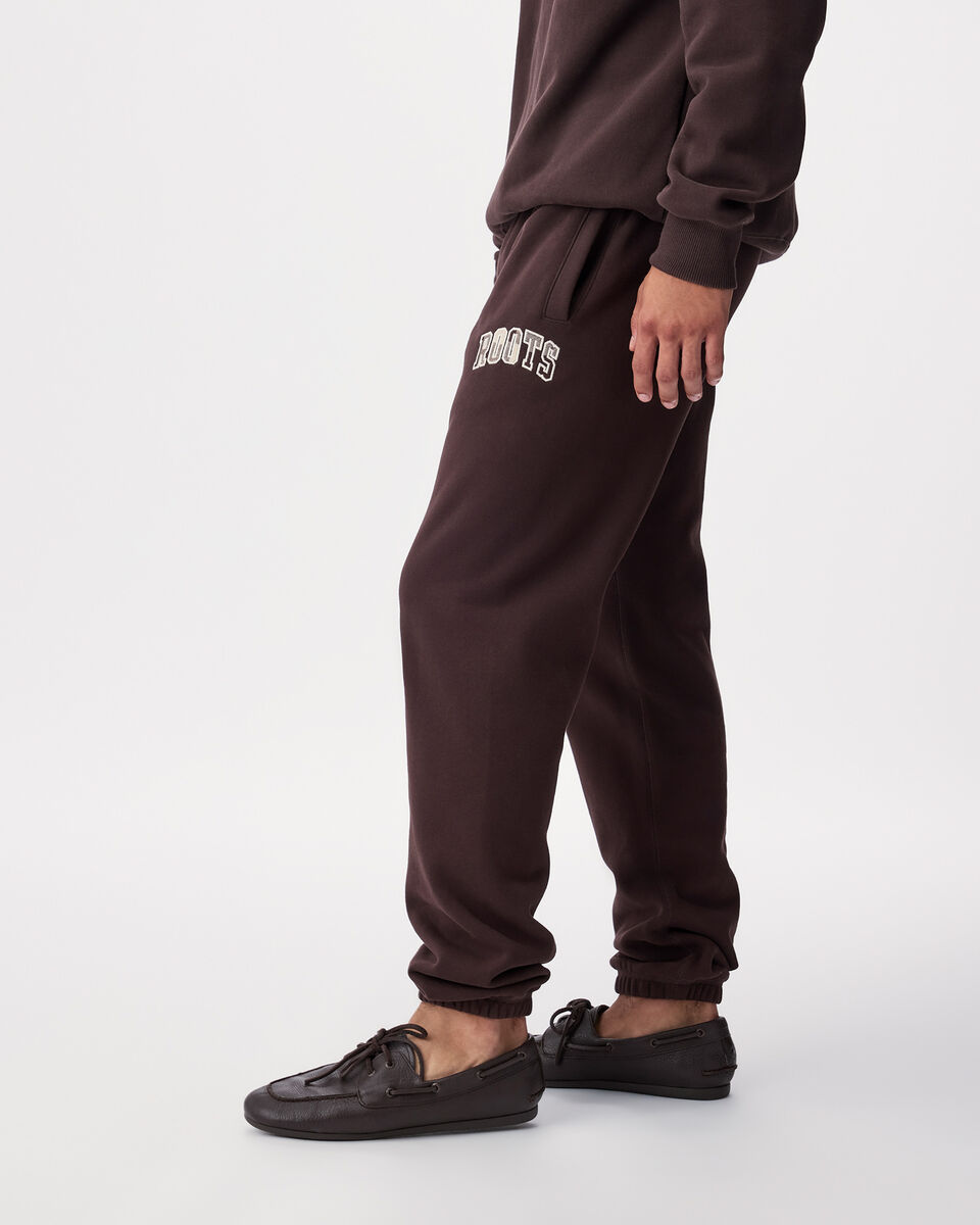 Pantalon molletonn&eacute; &agrave; appliqu&eacute; &agrave; carreaux