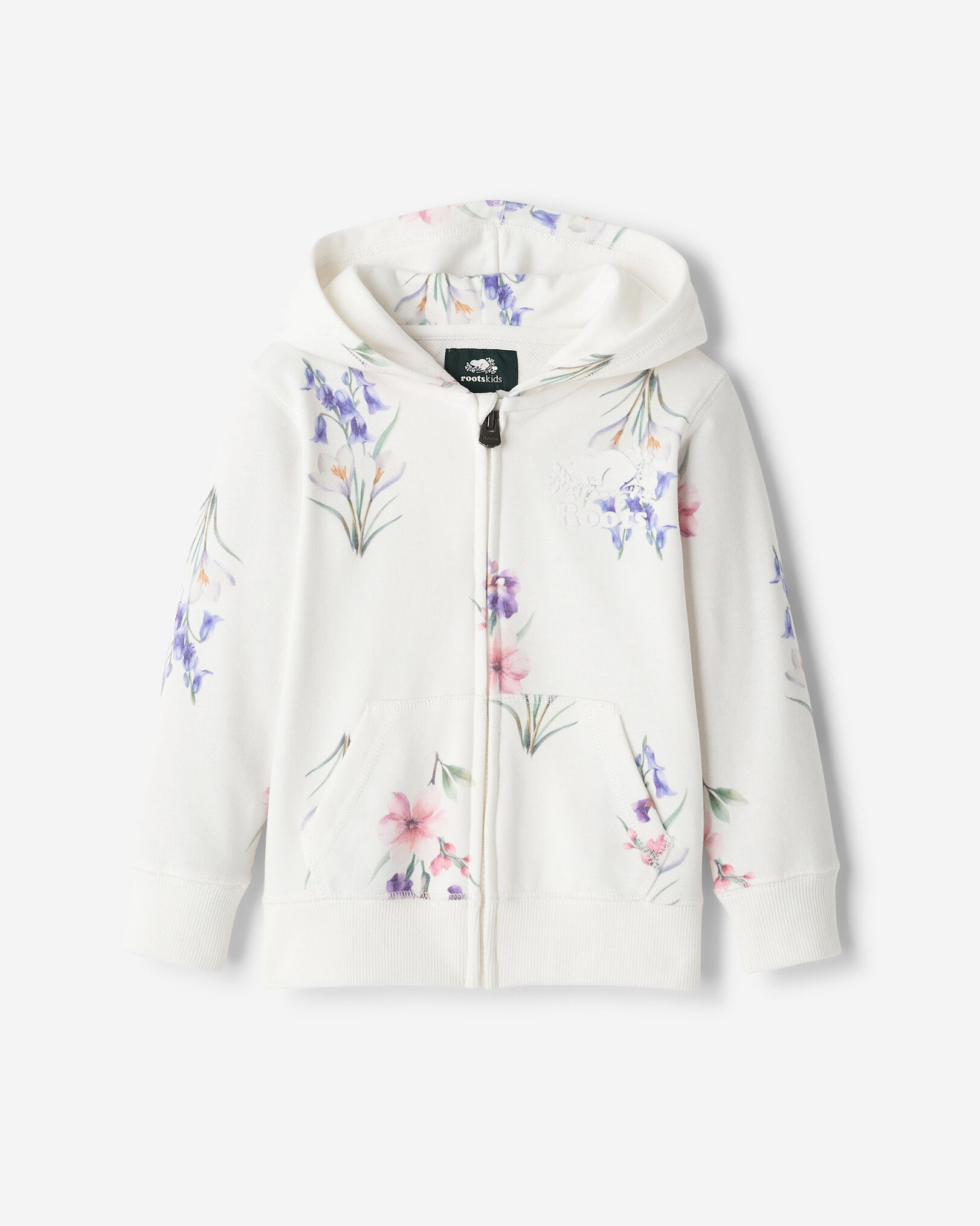 Toddler Cooper Floral Full Zip Hoodie