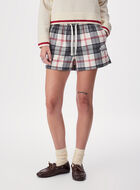 Short de pyjama &agrave; carreaux pour femme
