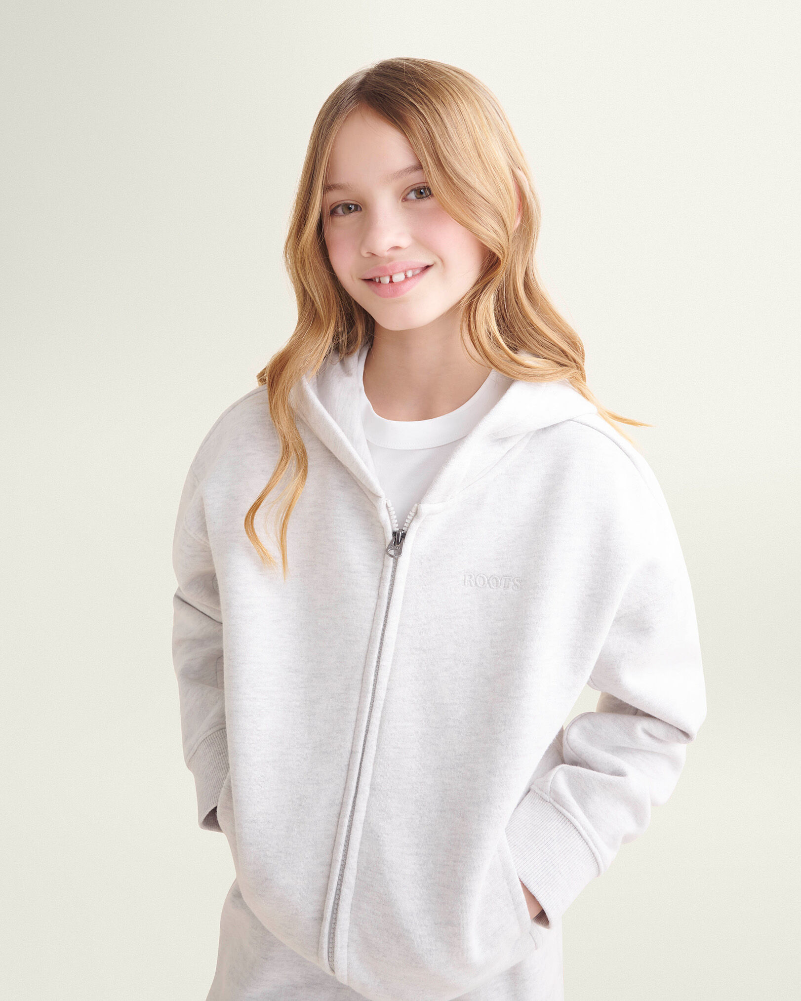 White zip clearance up hoodie