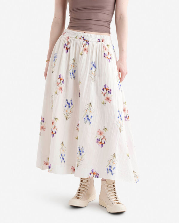 Isla Cotton Gauze Print Skirt