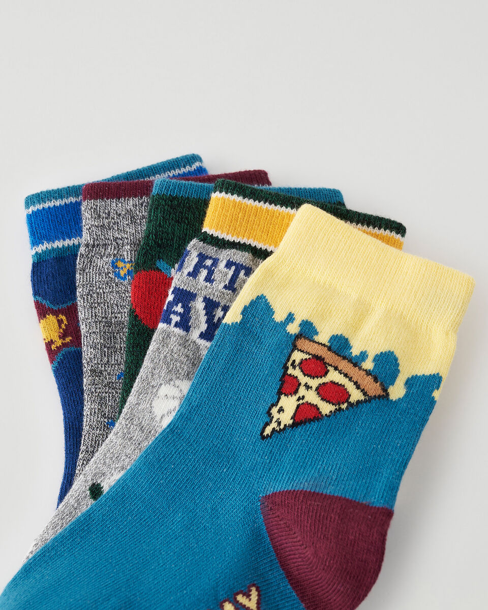 Kid School Days Sock 5 Pack