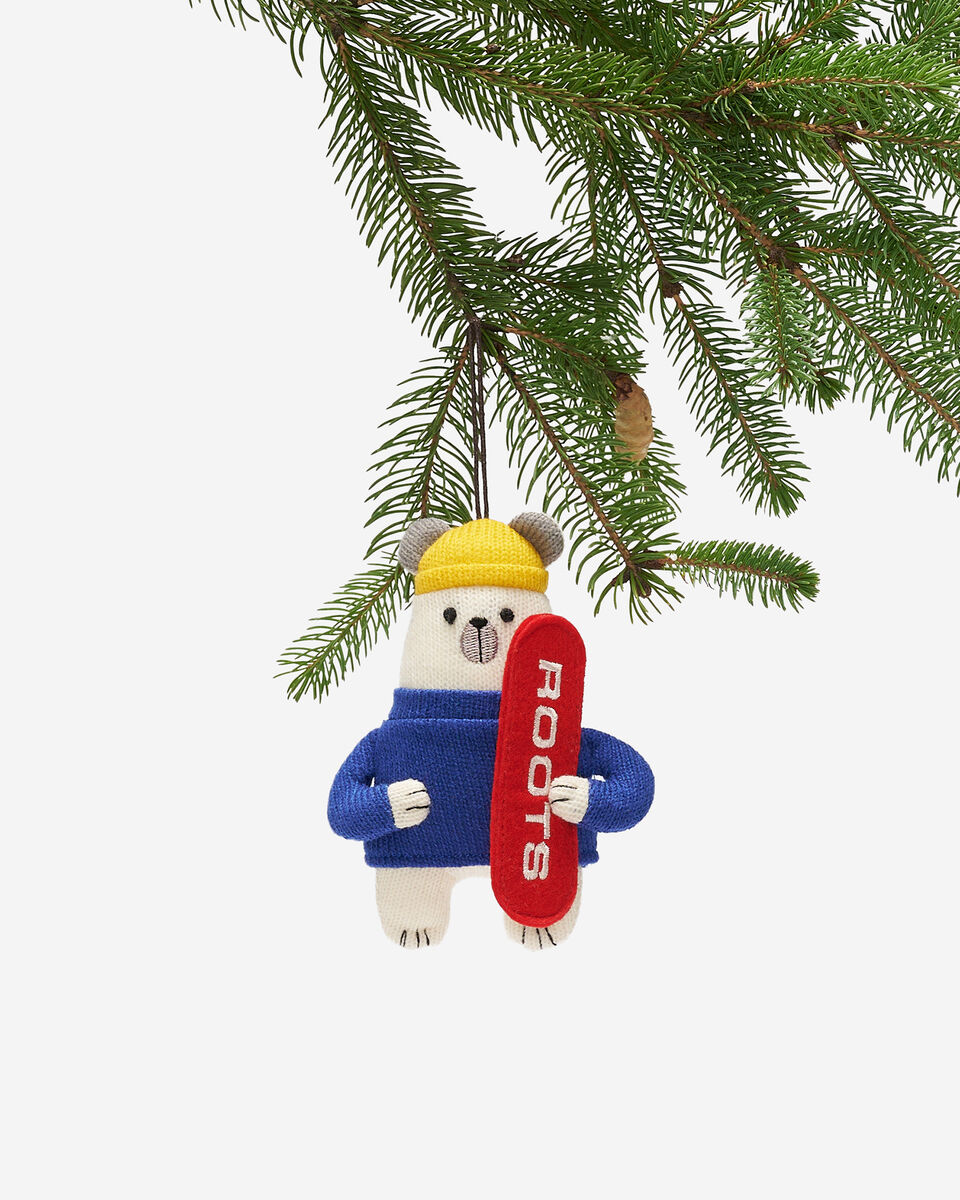 Snowboard Bear Ornament