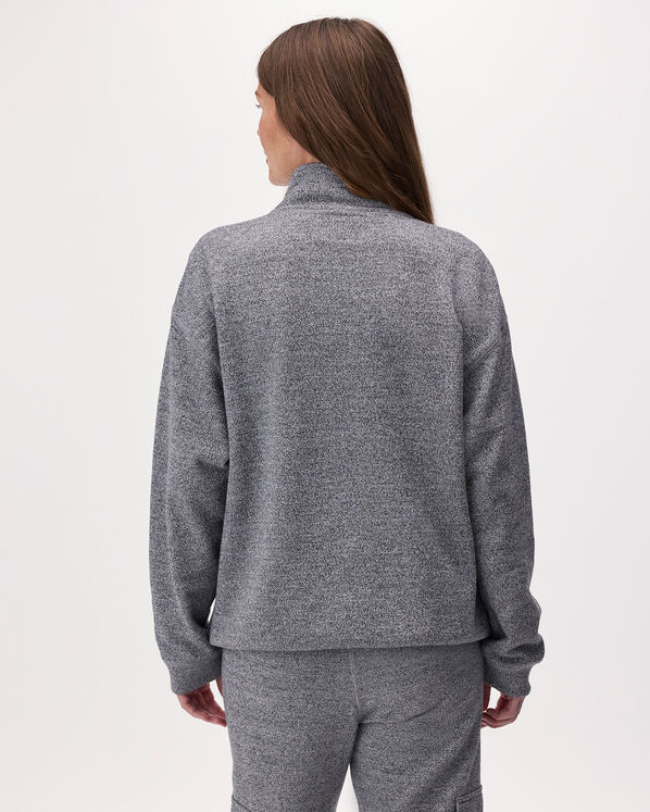 Organic Cooper Relaxed Quarter Zip Stein