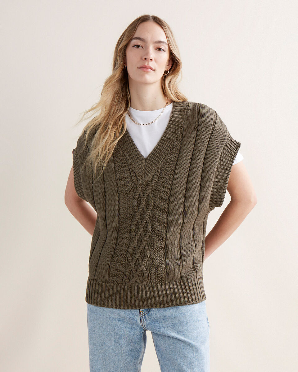 Outdoor Athletics Sweater Vest Sweaters and Cardigans Roots