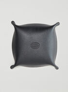 Large Leather Tray Metallic