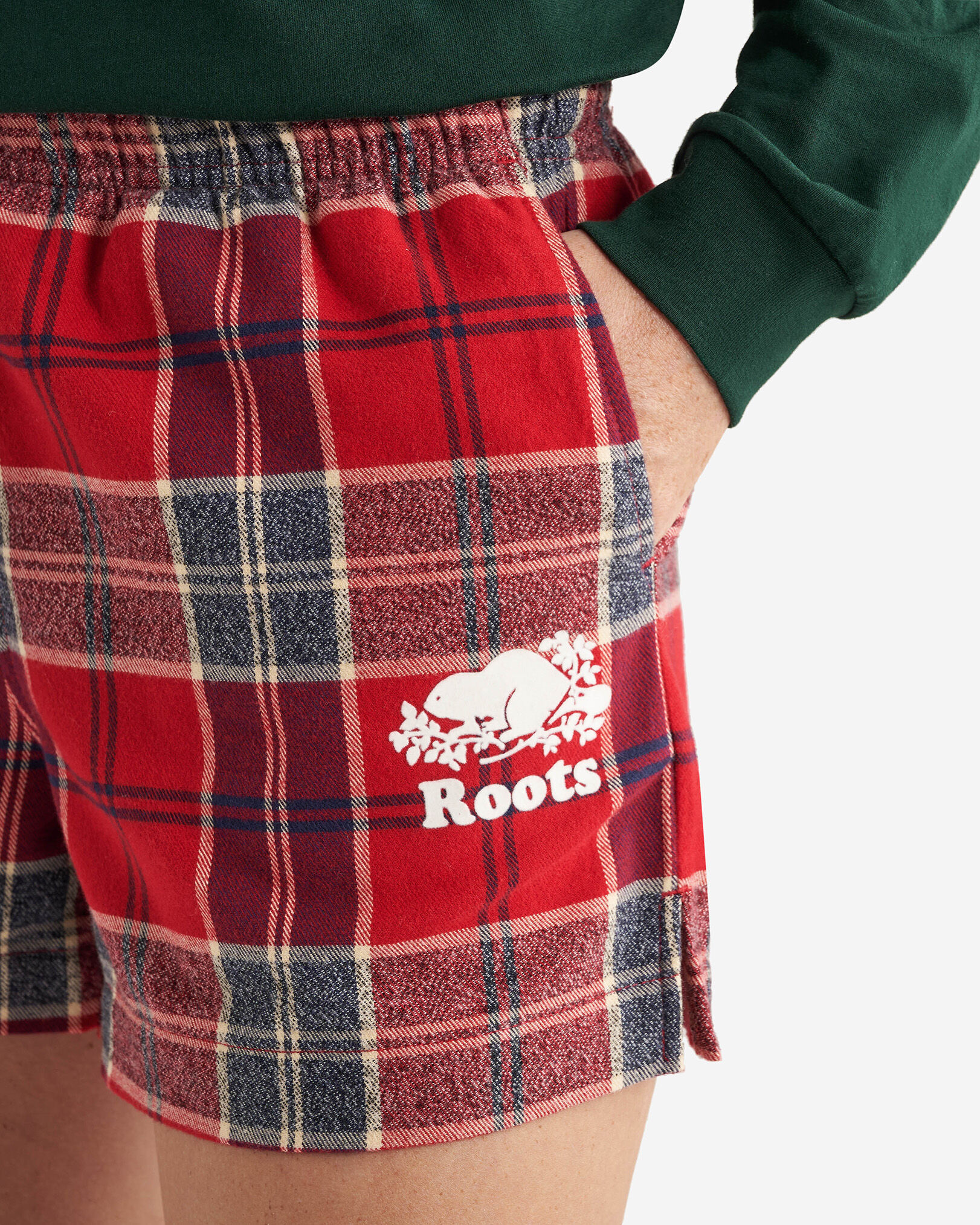 Womens Plaid Pajama Short
