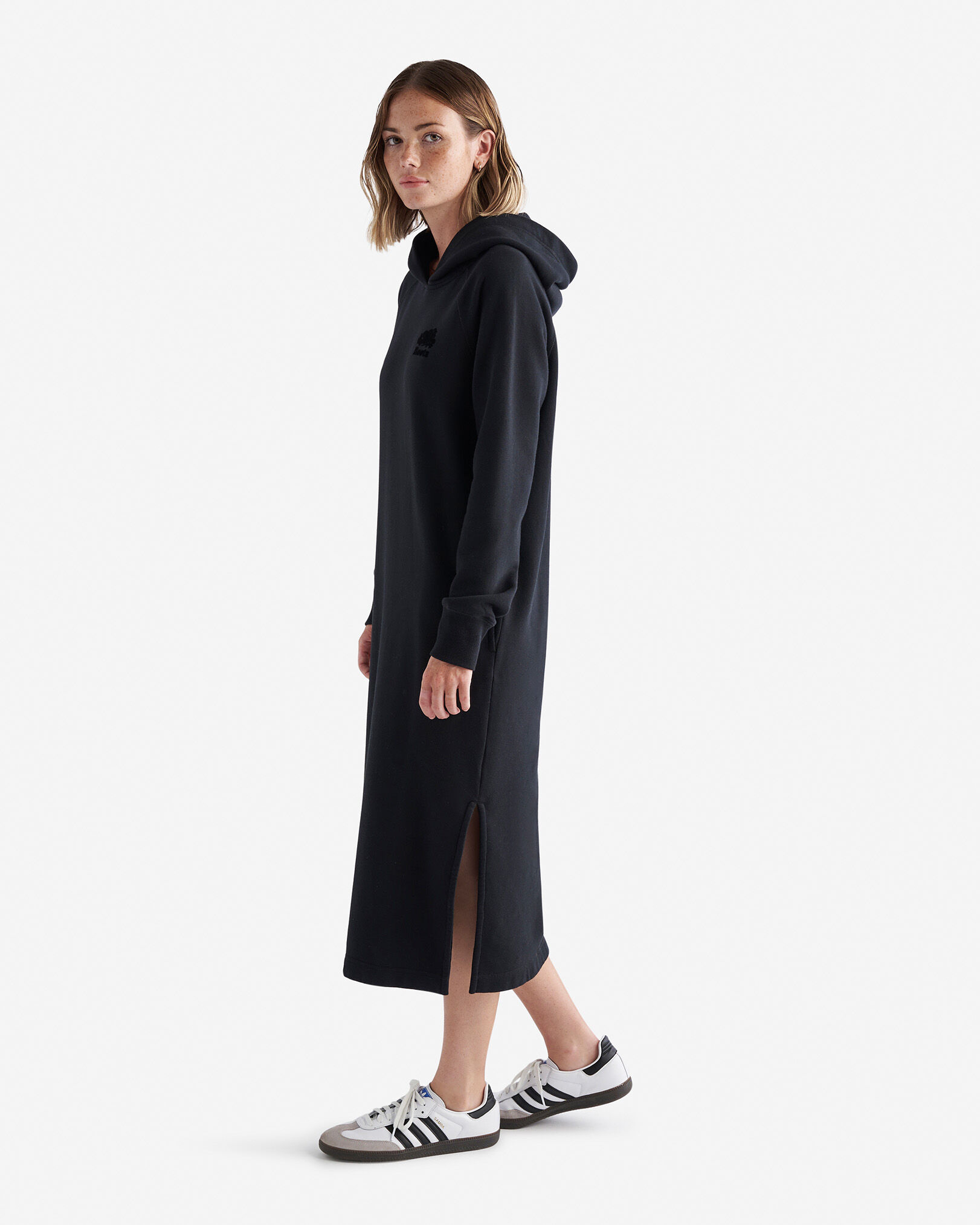 Organic Cooper Hoodie Midi Dress