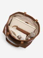 Fourre-tout floral en cuir en cuir Tribe
