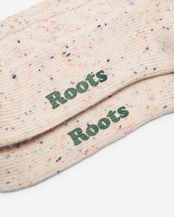 Womens Cotton Cable Ankle Sock