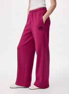 Pantalon molletonn&eacute; en coton biologique &agrave; jambe large Cooper 