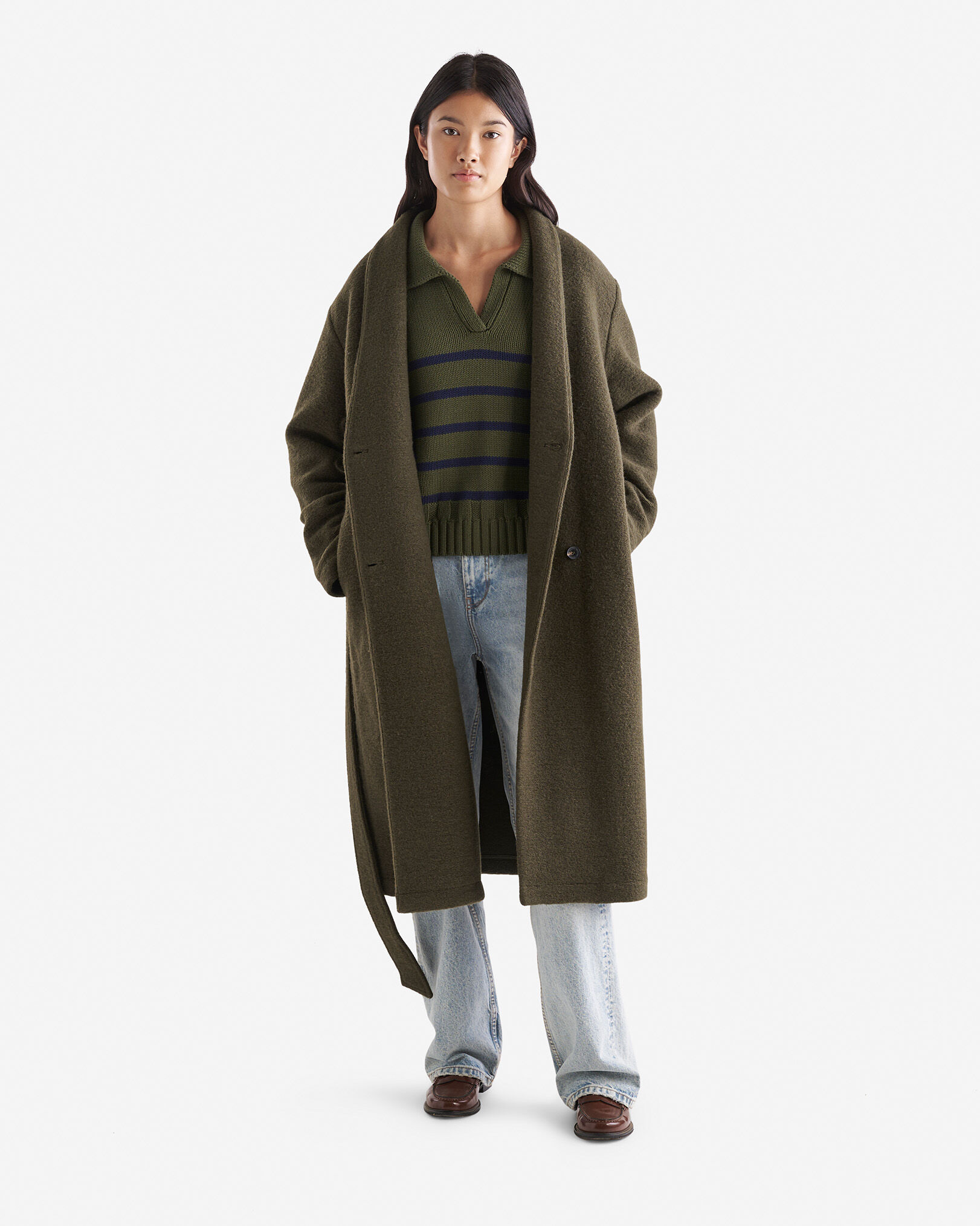 Seymour Long Coat Jackets Outerwear Roots