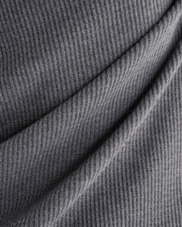Chandail henley gaufré à manches longues  Chandail henley gaufré à manches longues