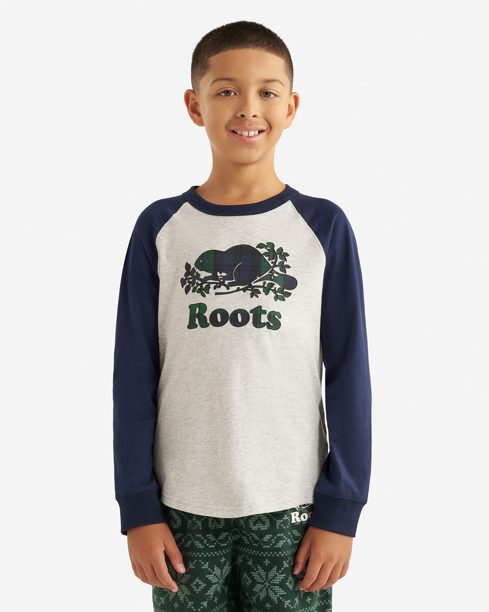 Kids Plaid Baseball T-Shirt