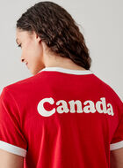 Womens Canada Ringer T-shirt