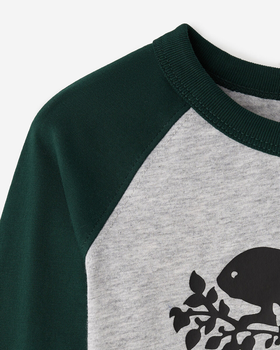 T-shirt style baseball Cooper en coton bio pour tout-petits
