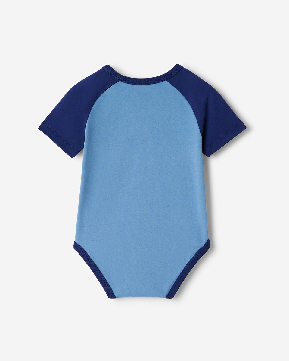 Combinaison style baseball à manches courtes en coton biologique Cooper pour bébés