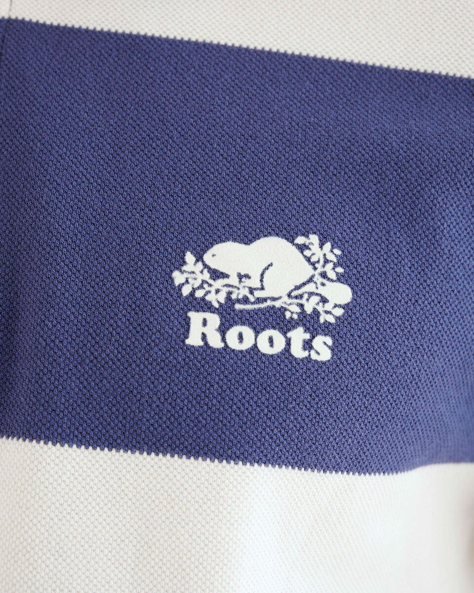 Rugby Stripe Pique Polo