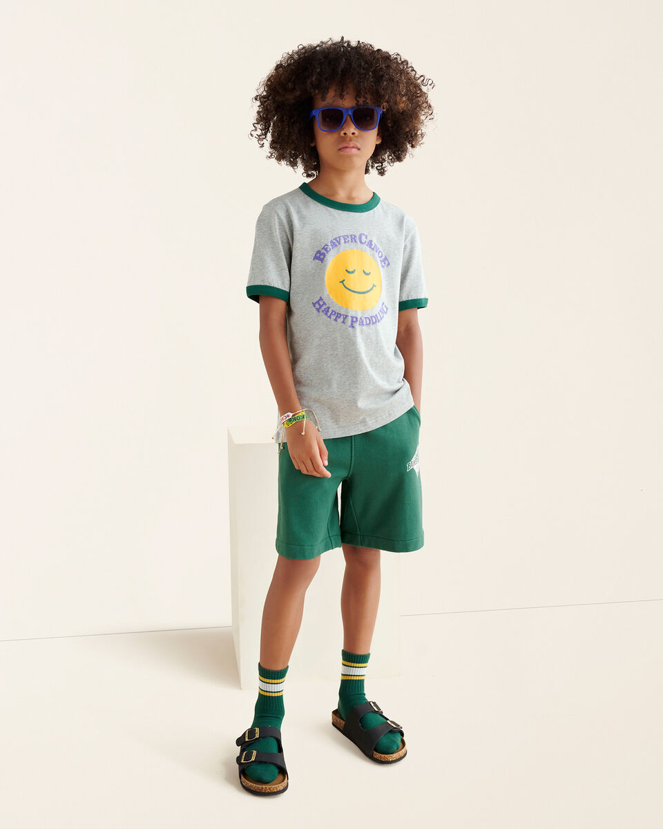 T-shirt à bordures contrastantes Beaver Canoe pour enfants