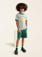 T-shirt à bordures contrastantes Beaver Canoe pour enfants