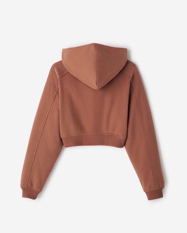 Summer Cloud Cropped Full Zip Hoodie