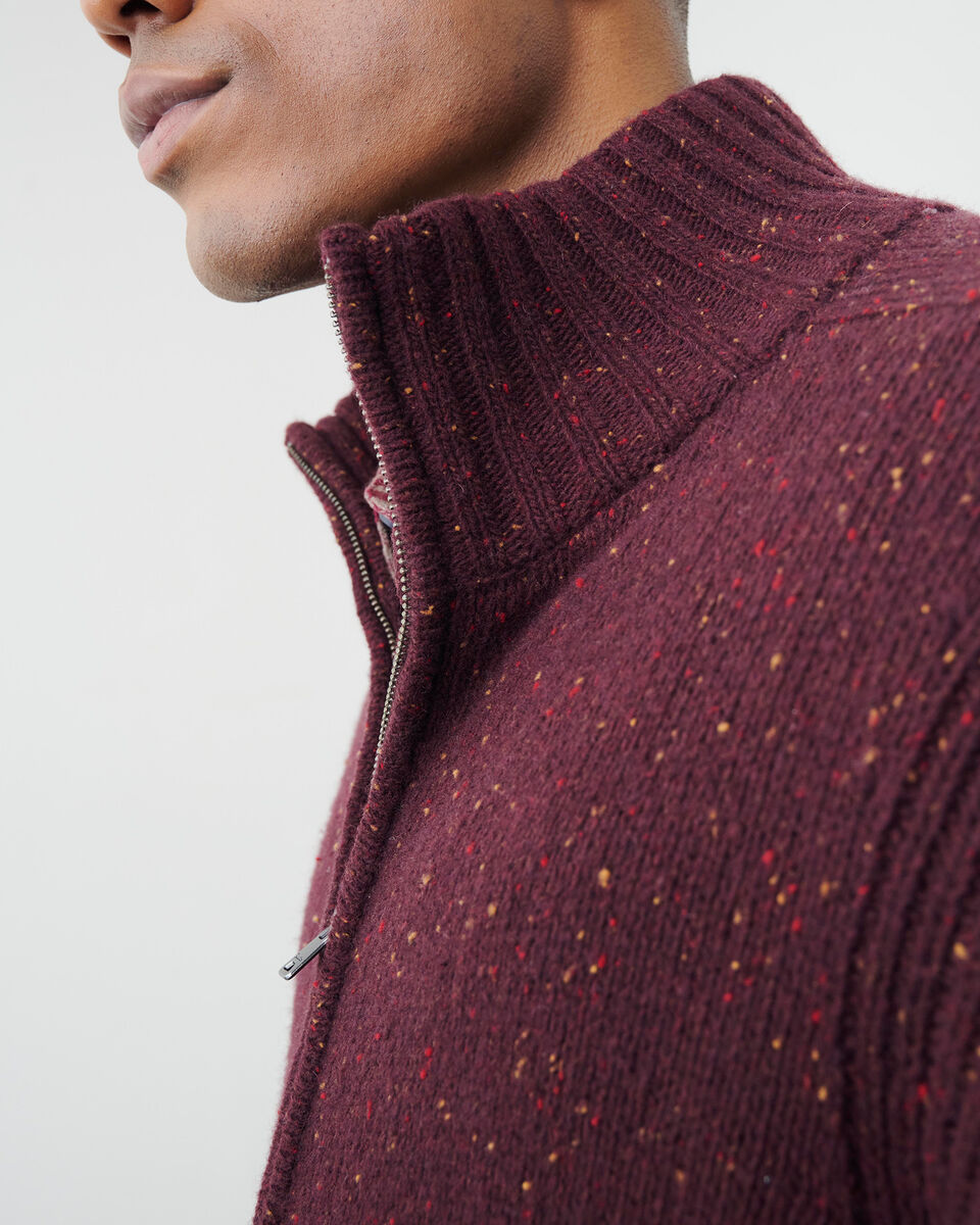 Blouson à glissière en laine