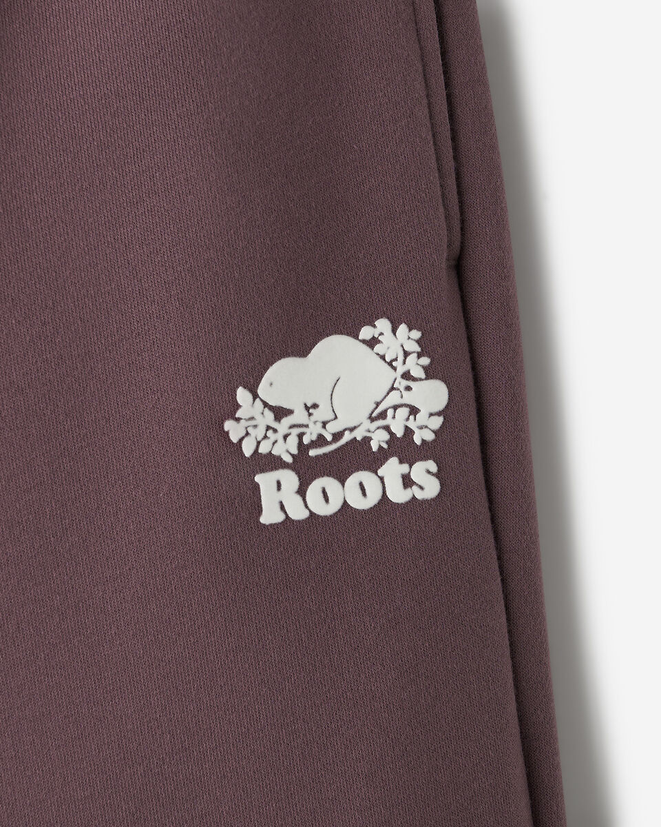 Pantalon &agrave; jambe large en molleton de coton bio Cooper