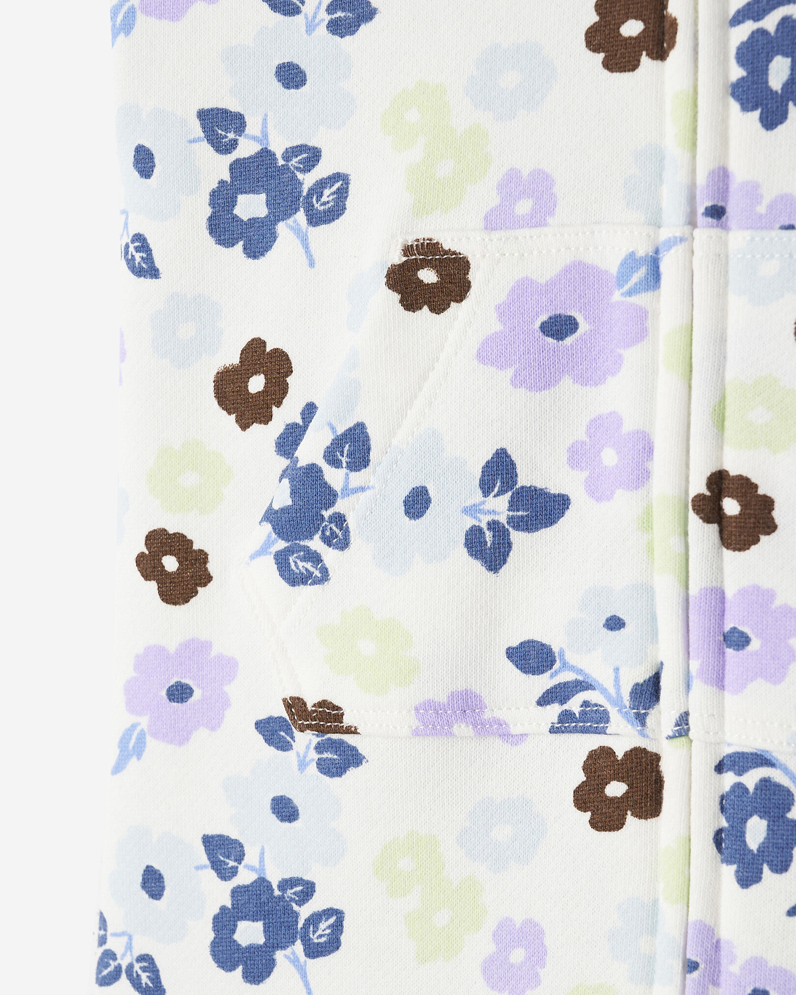 Barboteuse kangourou à motif floral pour bébé