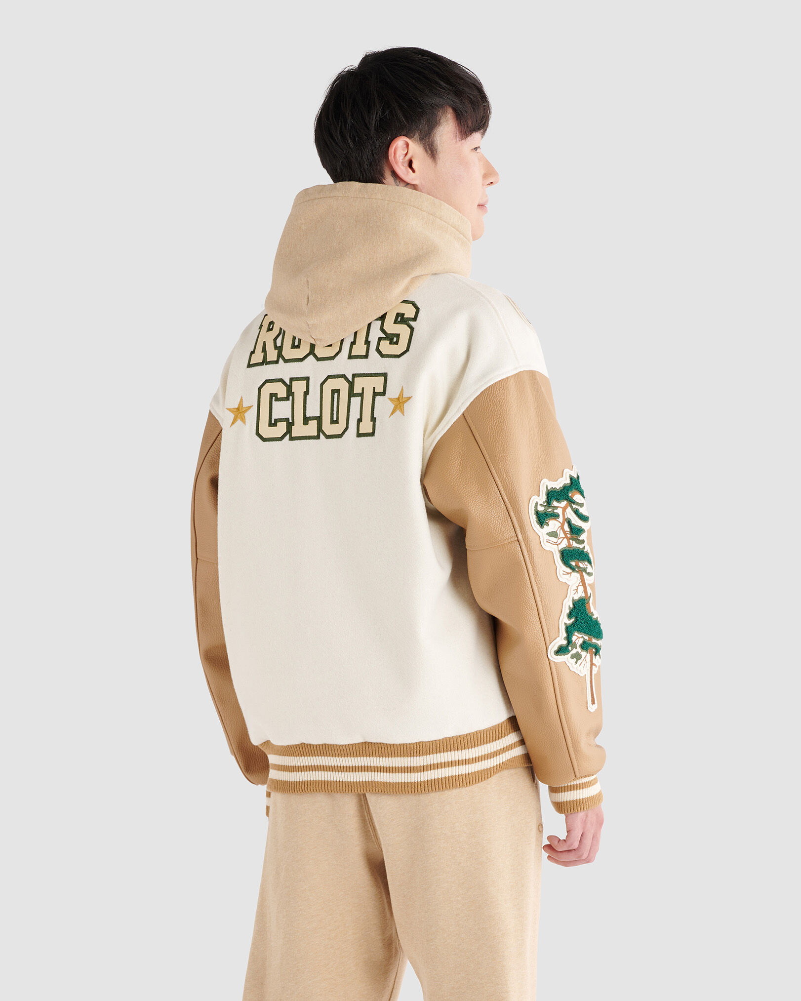 Local GOLF Melton Varsity JKT | Black 新品 Roots X CLOT