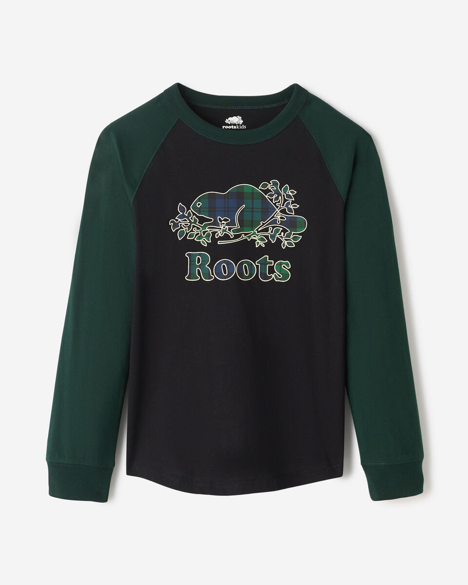 Kids Plaid Baseball T-Shirt