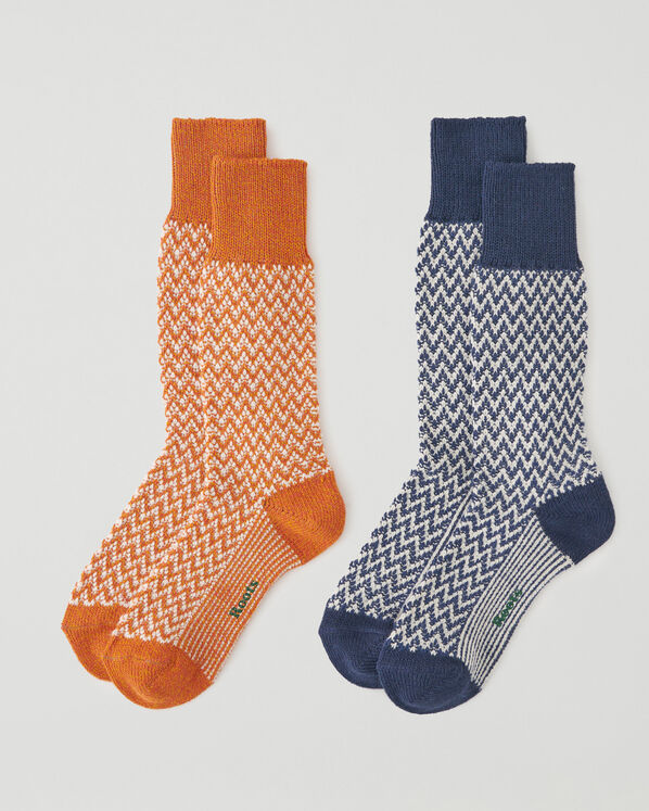 Adult Herringbone Sock 2 Pack